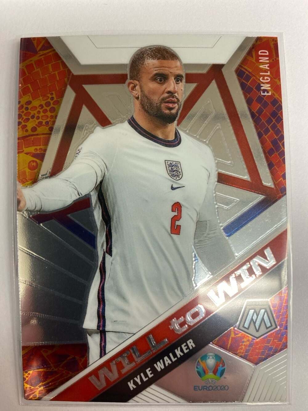 2021 Panini Mosaic UEFA Euro 2020 Kyle Walker Will to Win #6 Trading Card